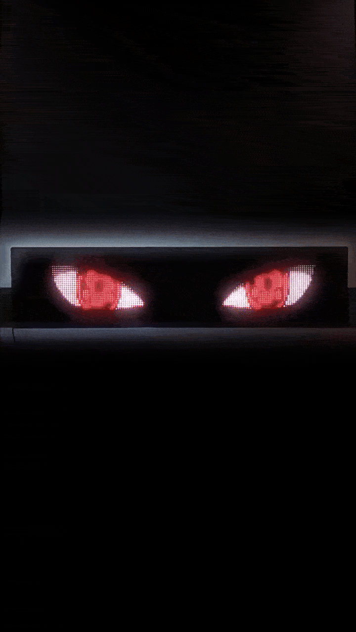 Led Eyes For Truck Led Matrix Panel RGB LED Car Panel DIY Programmable Bluetooth App Control Scrolling  Light