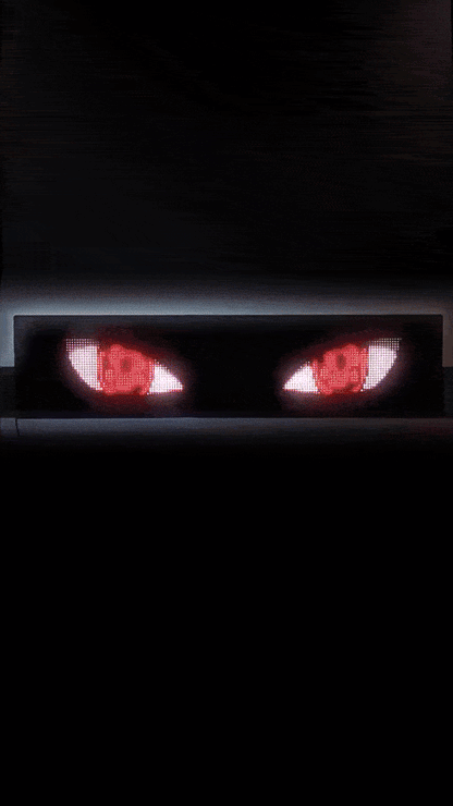 Led Eyes For Truck Led Matrix Panel RGB LED Car Panel DIY Programmable Bluetooth App Control Scrolling  Light