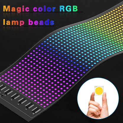 Led Eyes For Truck Led Matrix Panel RGB LED Car Panel DIY Programmable Bluetooth App Control Scrolling  Light