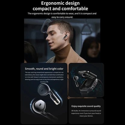 New Smart Watch D8 TWS 2 In 1 Wireless Bluetooth Noise Cancelling Earphones Watch 2" Sports Heart Rate NFC Ultra Smartwatch